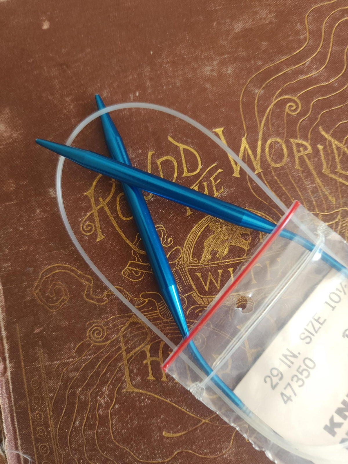 Vintage 1970s Knitting Needles, NOS Boye Size 10.5 Diana Circular 29"
