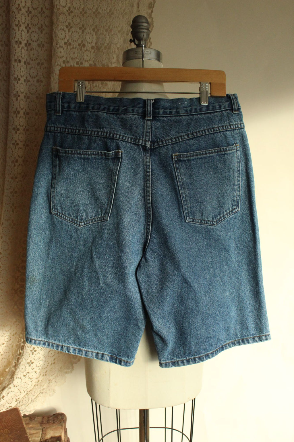 Great Land Men's Jean Shorts, Size 36, Medium Wash