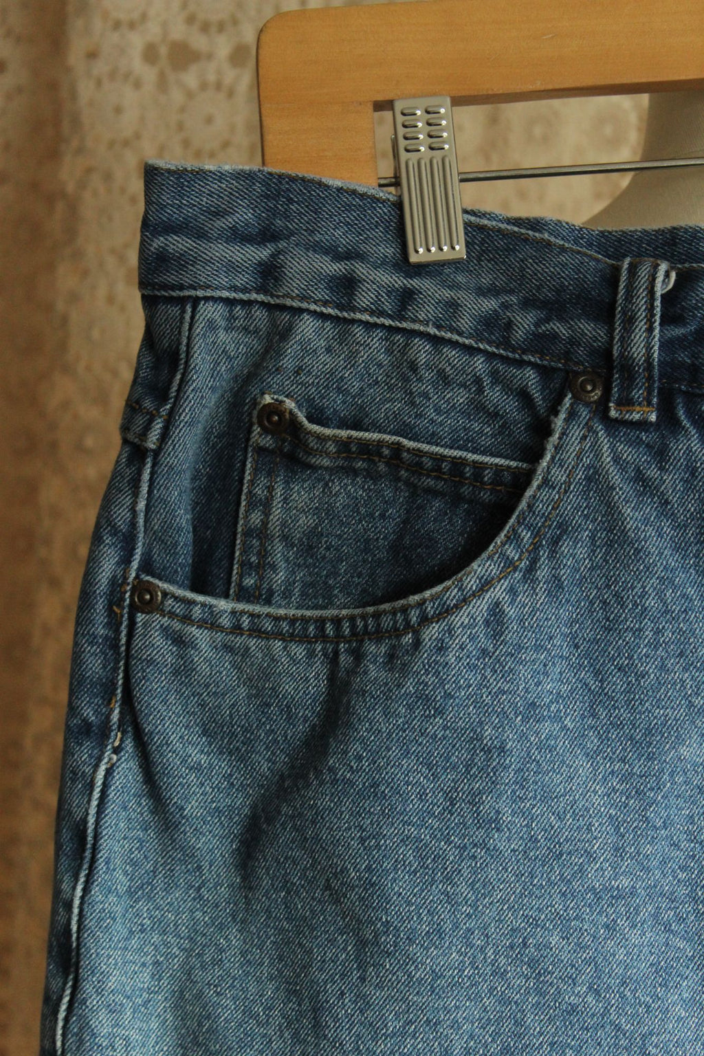 Great Land Men's Jean Shorts, Size 36, Medium Wash