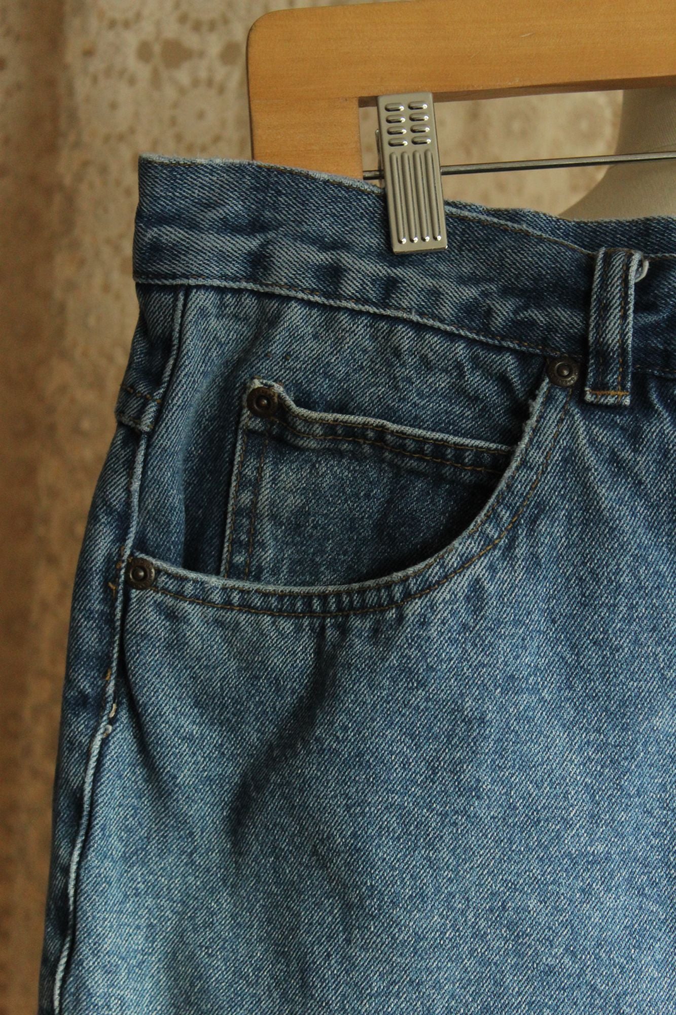 Great Land Men's Jean Shorts, Size 36, Medium Wash