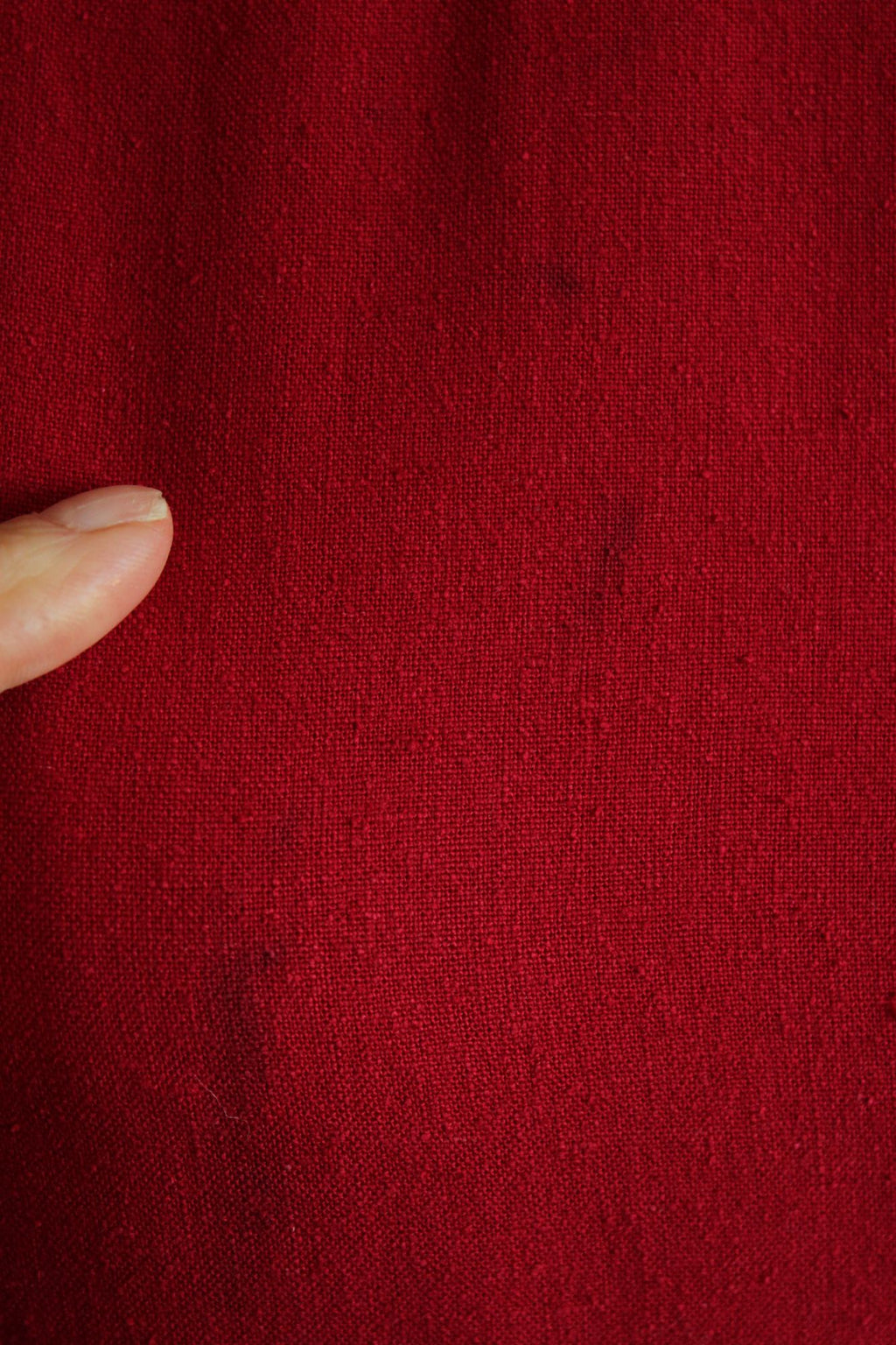 Vintage 1980s Joanie Char Red Silk Shirtwaist Dress