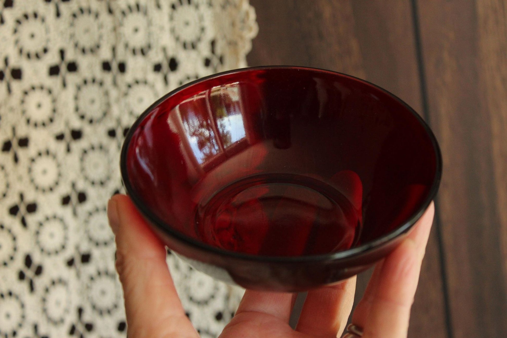 Vintage 1950s 1960s Anchor Hocking Royal Ruby Red Bowls