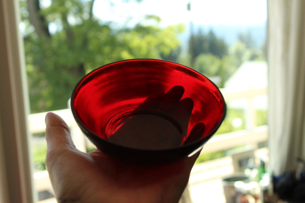 Vintage 1950s 1960s Anchor Hocking Royal Ruby Red Bowls