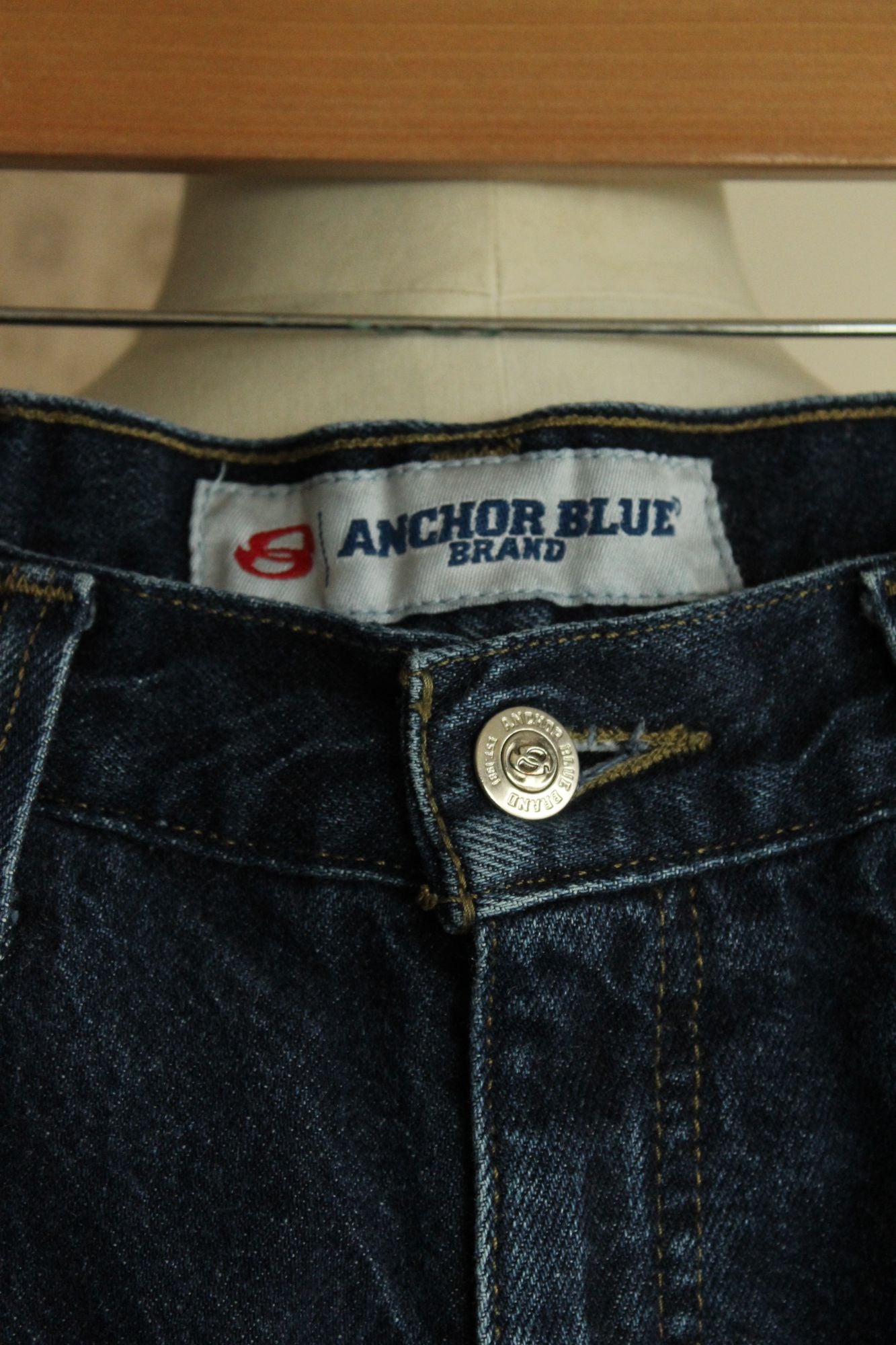 Anchor Blue Womens Relaxed Fit Blue Denim Jeans Size 34