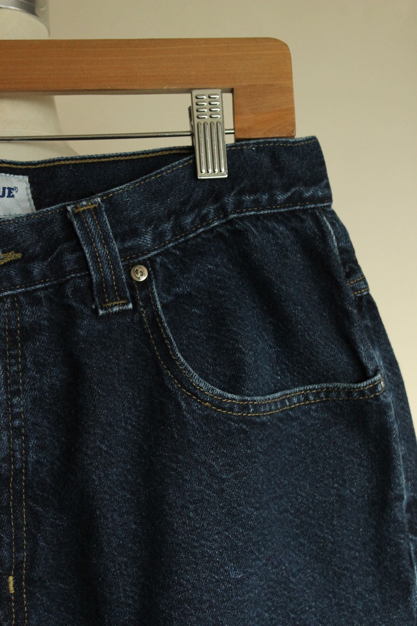 Anchor Blue Womens Relaxed Fit Blue Denim Jeans Size 34