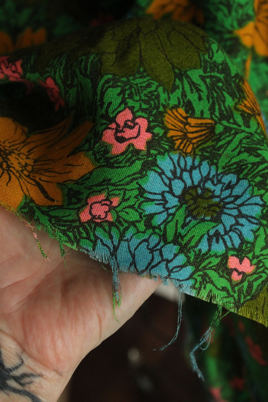 Vintage 1960s Rosa Ray Floral Print Romper Jumpsuit