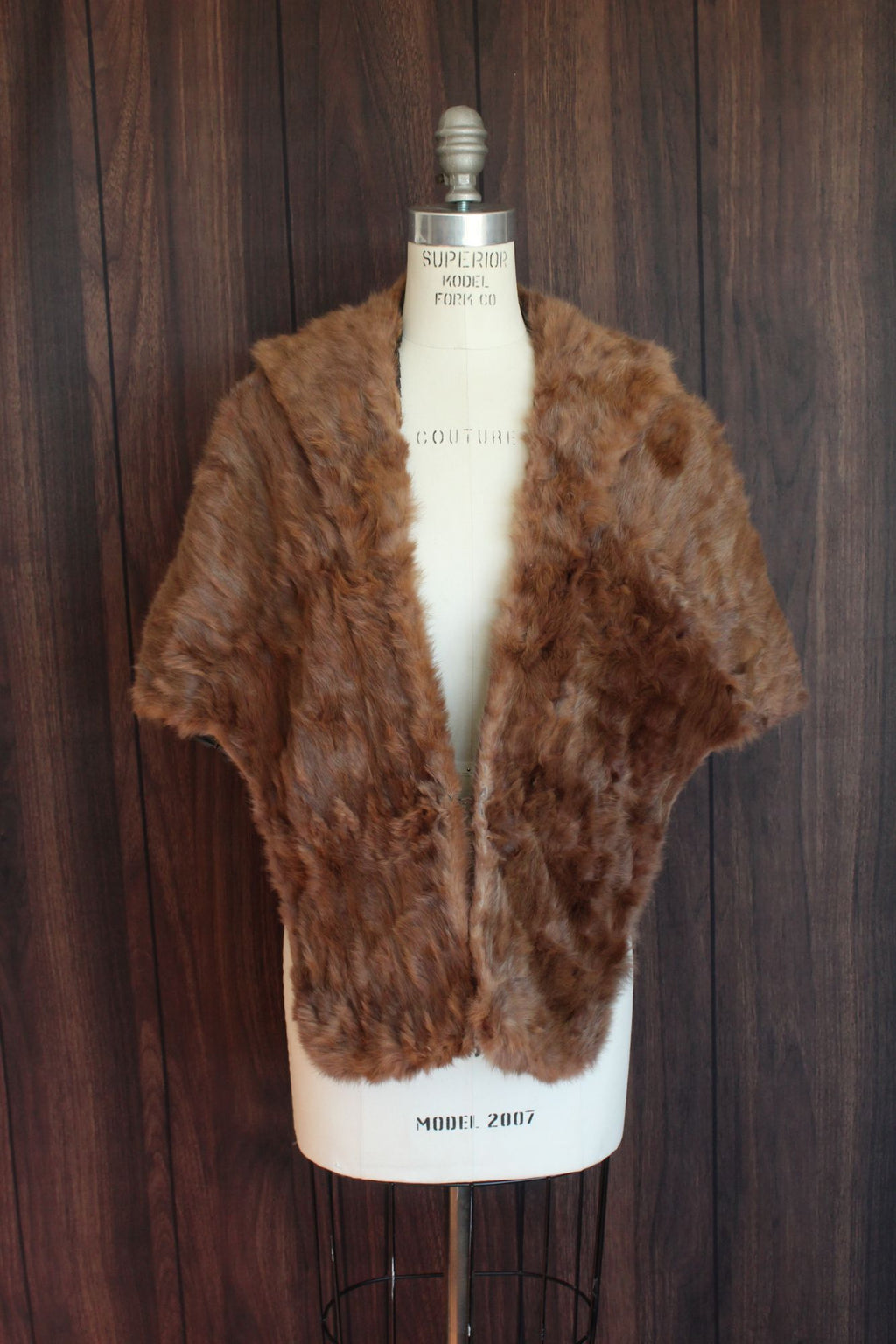 Vintage 1950s Genuine Fur Wrap