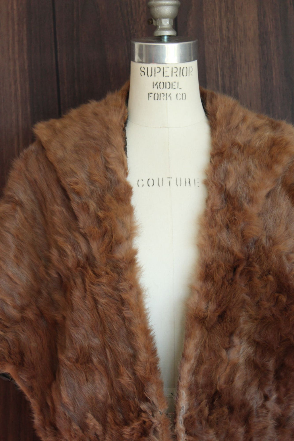 Vintage 1950s Genuine Fur Wrap