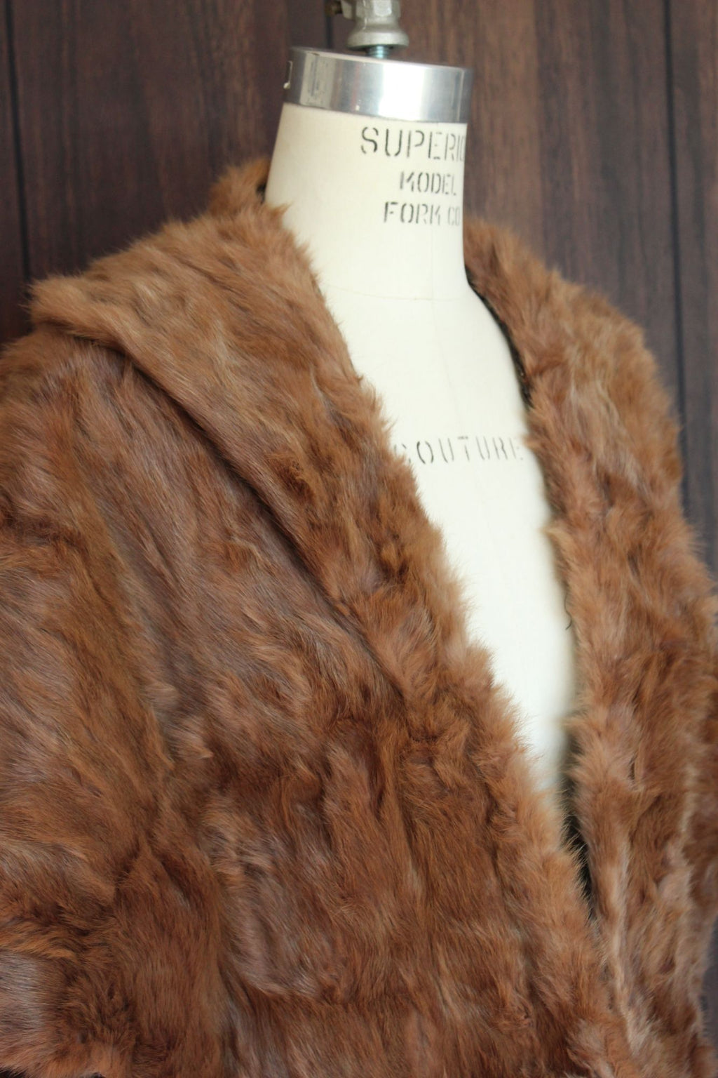 Vintage 1950s Genuine Fur Wrap