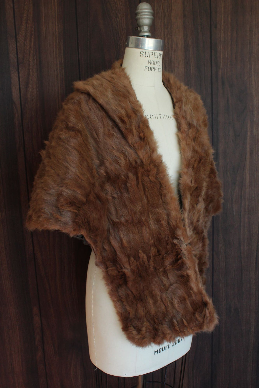 Vintage 1950s Genuine Fur Wrap