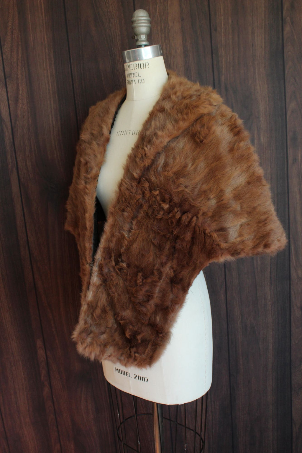 Vintage 1950s Genuine Fur Wrap