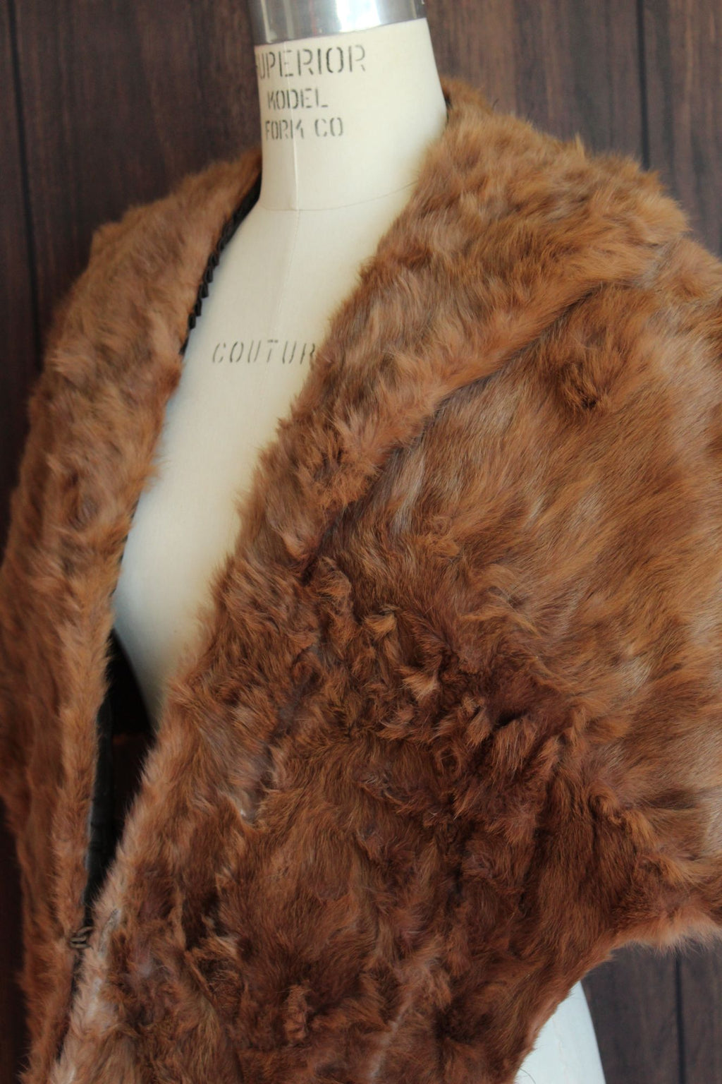 Vintage 1950s Genuine Fur Wrap