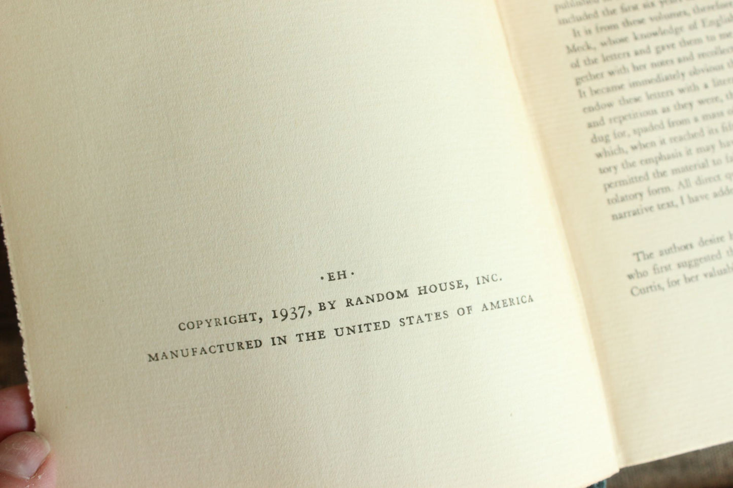 Vintage 1930s Book, "Beloved Friend; The Story of Tchaikowsky and Nadejda von Meck" by Catherine Bowen and B Meck, Random House 1937