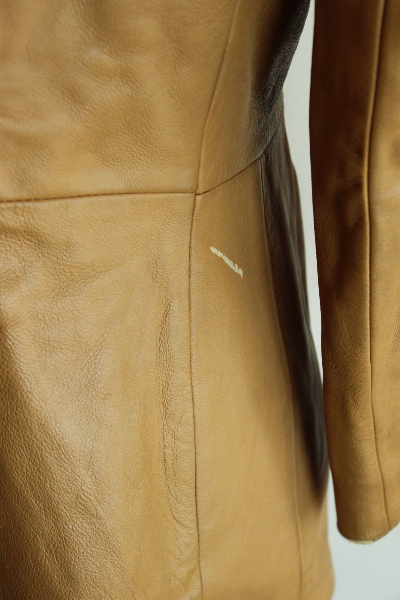 Vintage 1970s Danaya Tan Leather Jacket