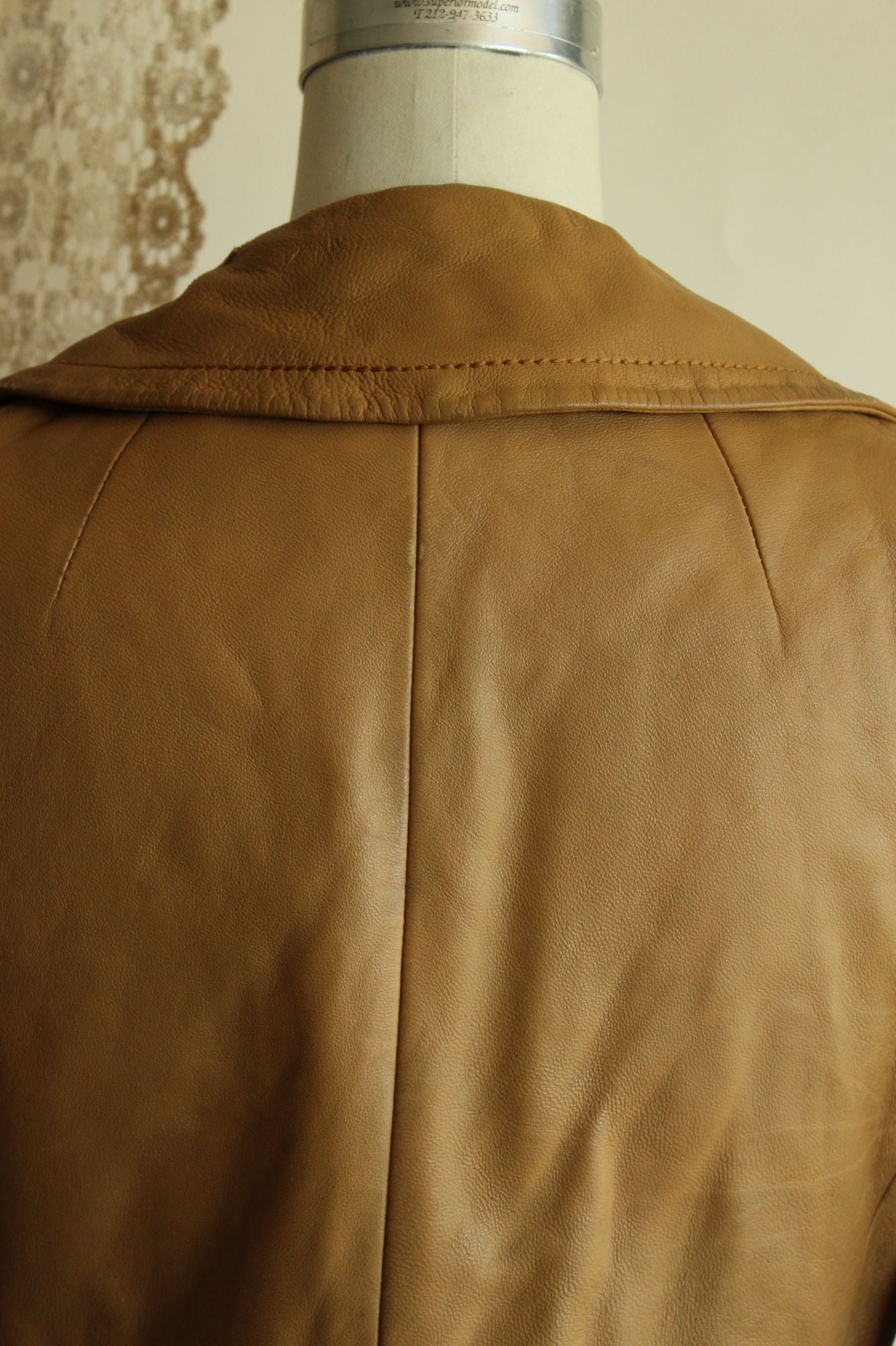 Vintage 1970s Danaya Tan Leather Jacket