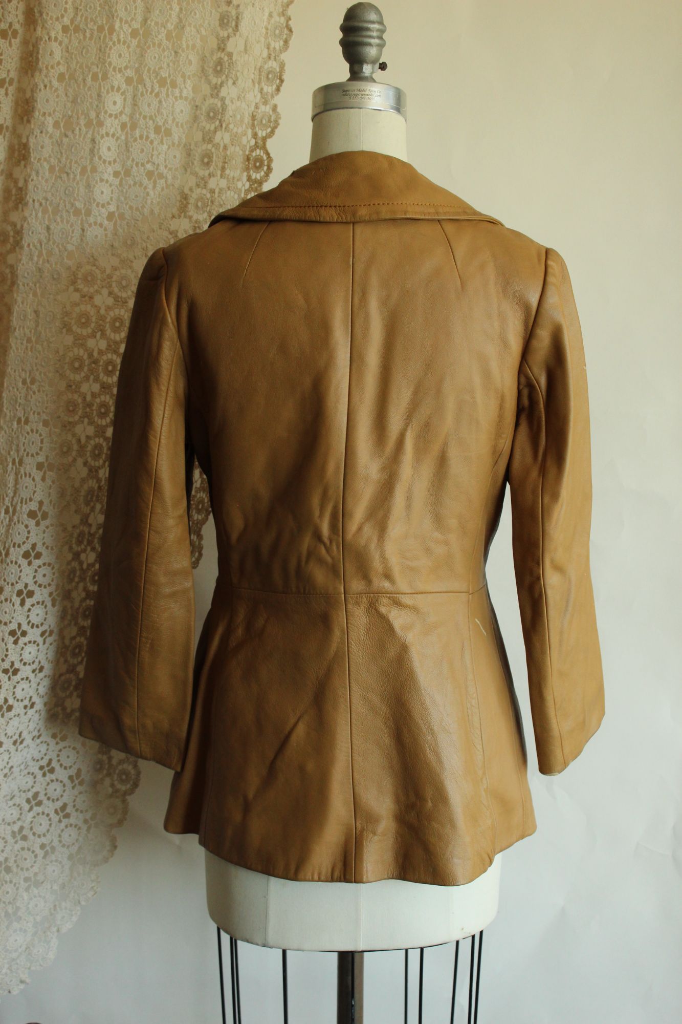 Vintage 1970s Danaya Tan Leather Jacket