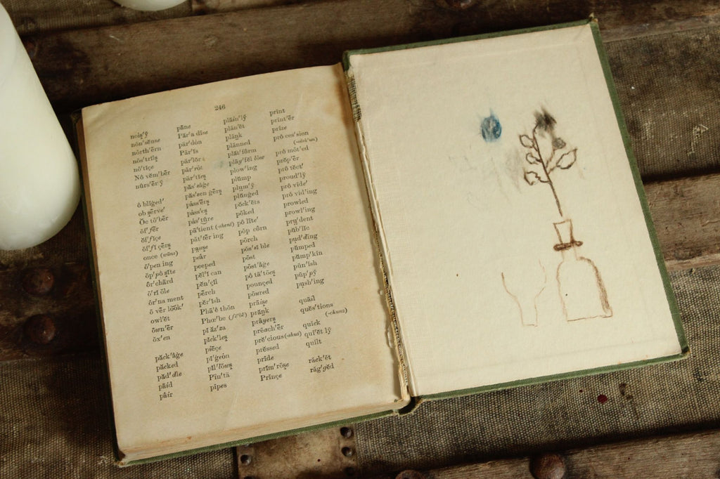 Vintage 1910s Book, "A Third Reader", by Stratton D. Brooks