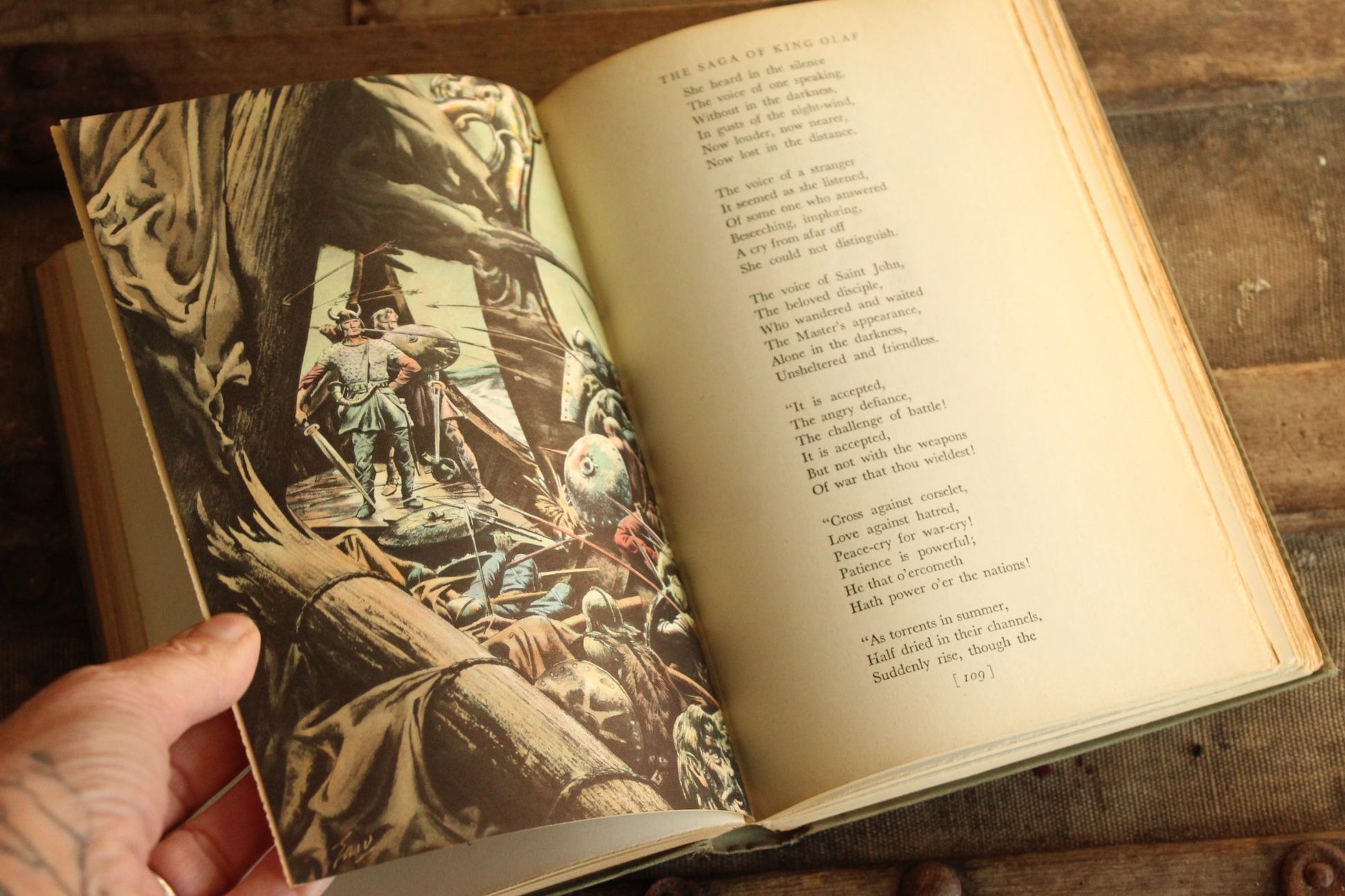Vintage 1940s Book  "Favorite Poems of Henry Wadsworth Longfellow", First Edition