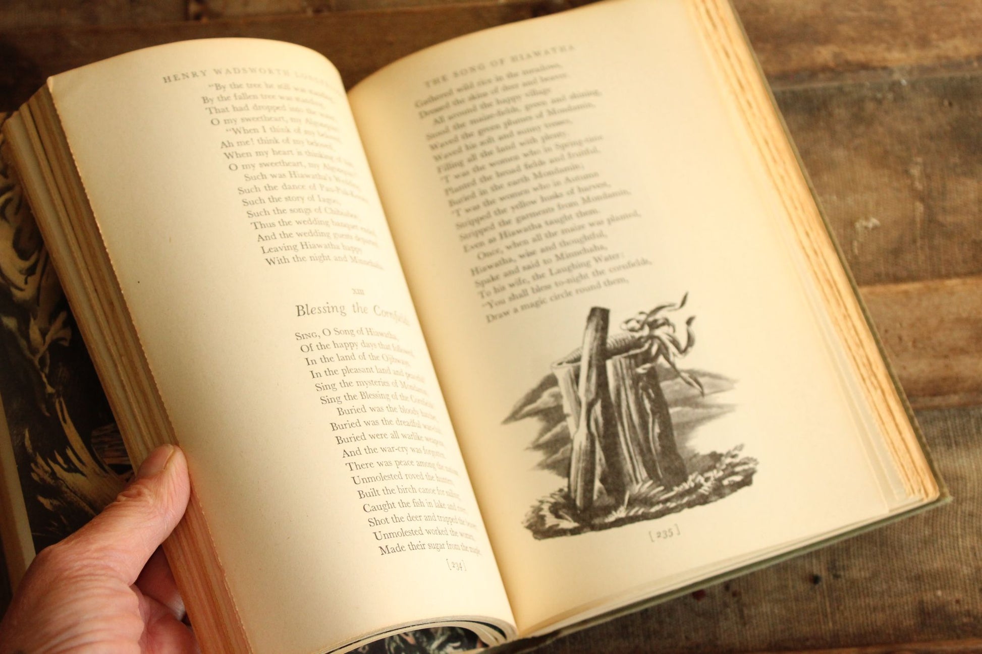 Vintage 1940s Book  "Favorite Poems of Henry Wadsworth Longfellow", First Edition