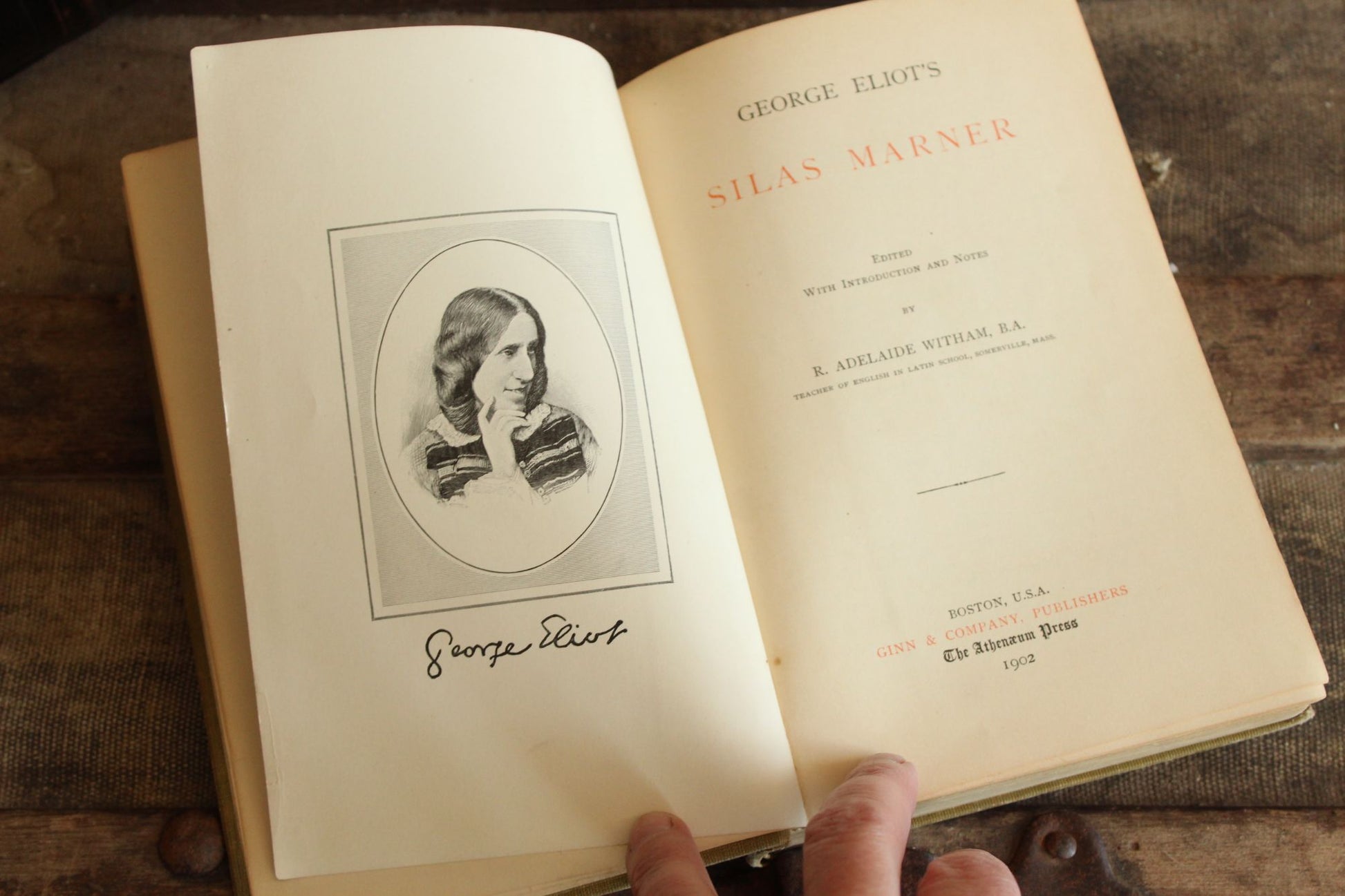 Vintage Antique 1910s Book, "Silas Marner", by George Eliot