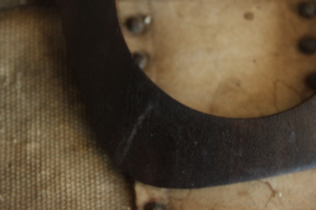 Vintage Brown Wood Carved Bangle Bracelet