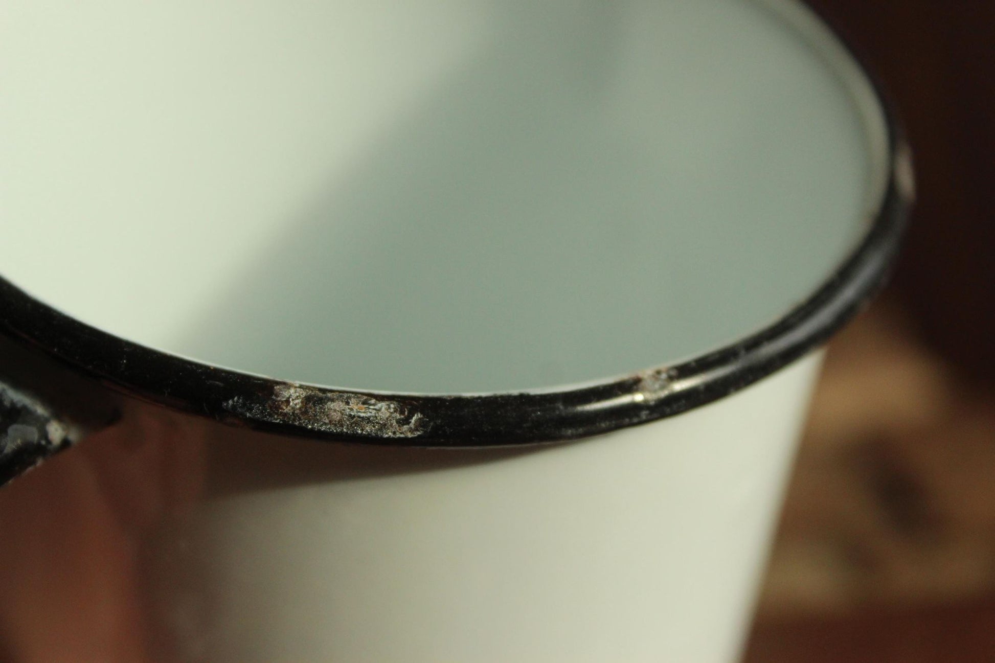 Vintage 1940s 1950s Enamelware Coffee Mug