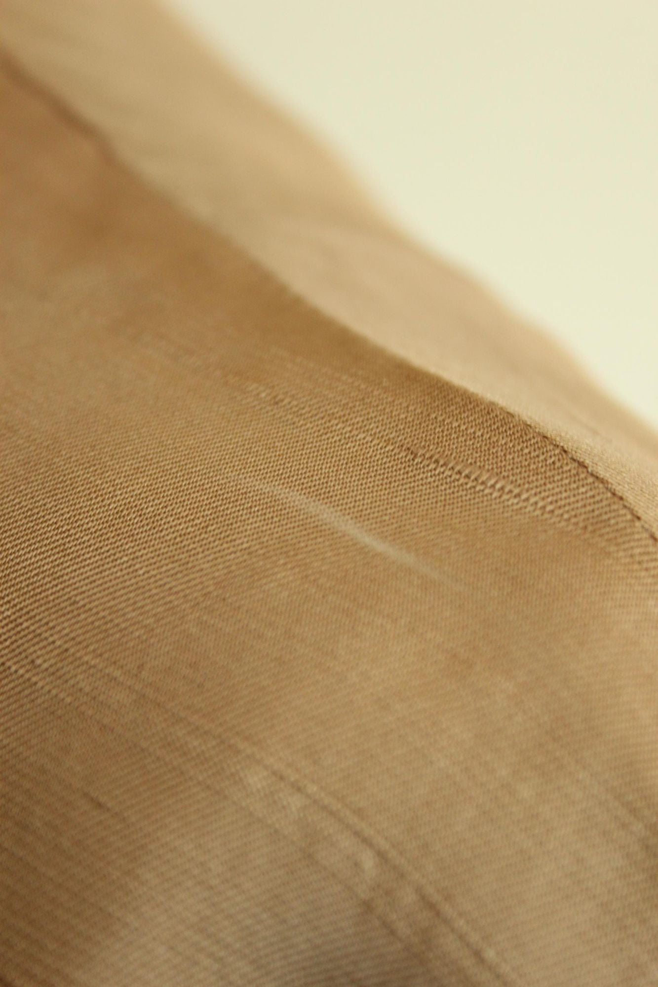 Vintage 1950s Taupe Dupioni Silk Peplum Blouse