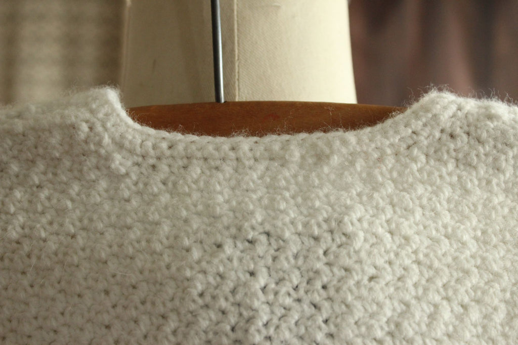 Vintage 1950s 1960s Baby Cardigan with Blue Ties