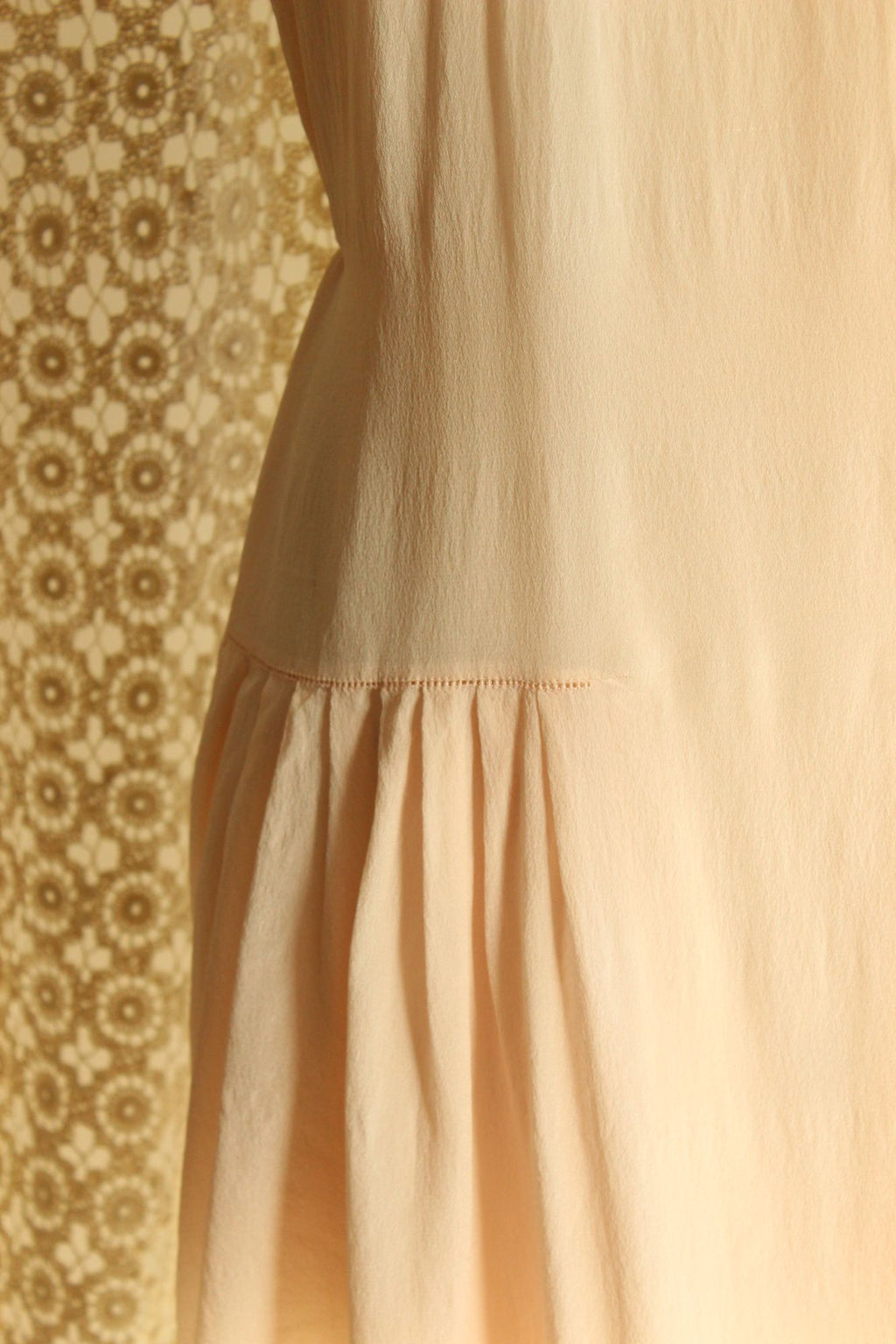 Vintage 1920s Pink Silk Step In Slip Camisole