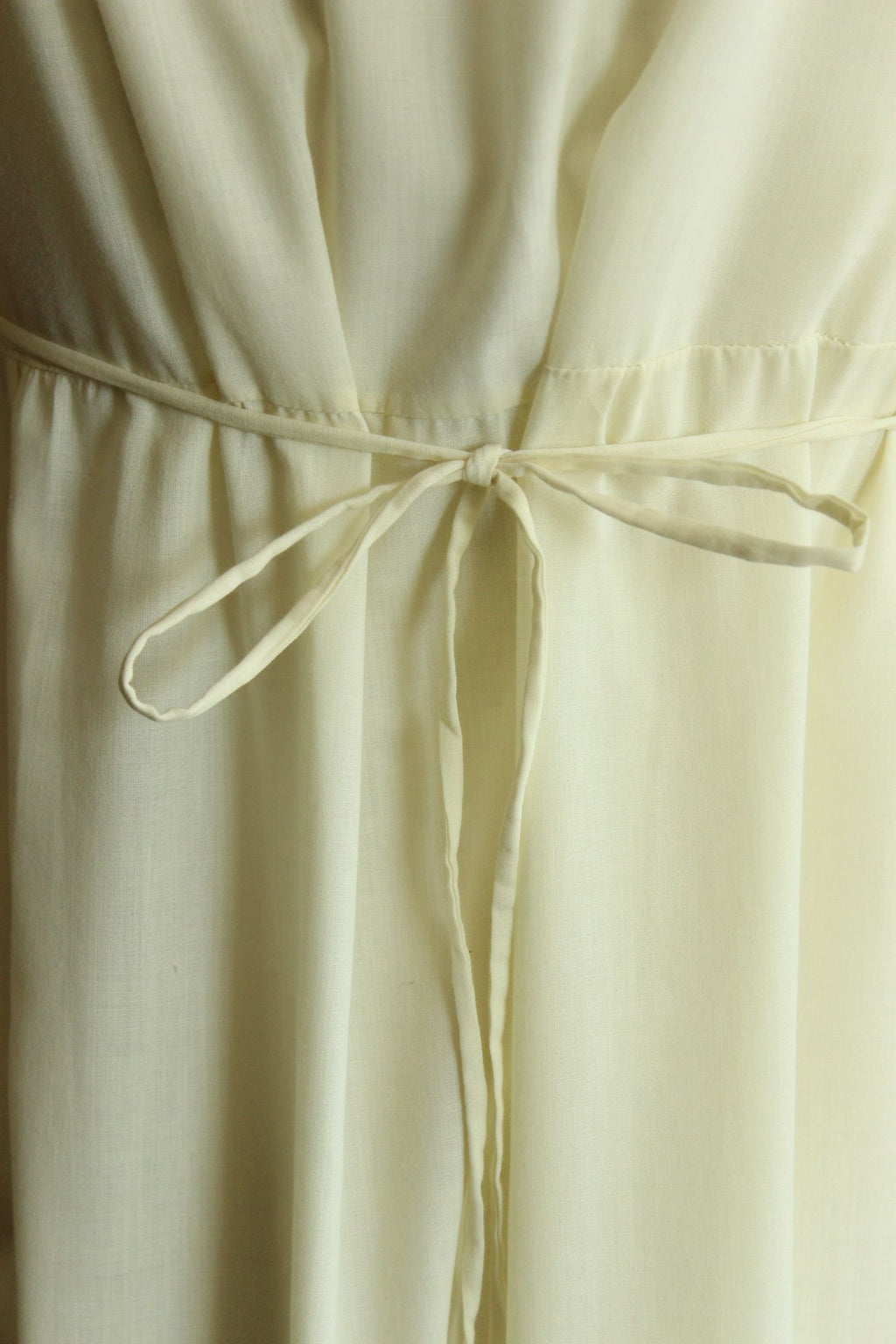 Vintage 1970s Yellow Embroidered Boho Maxidress