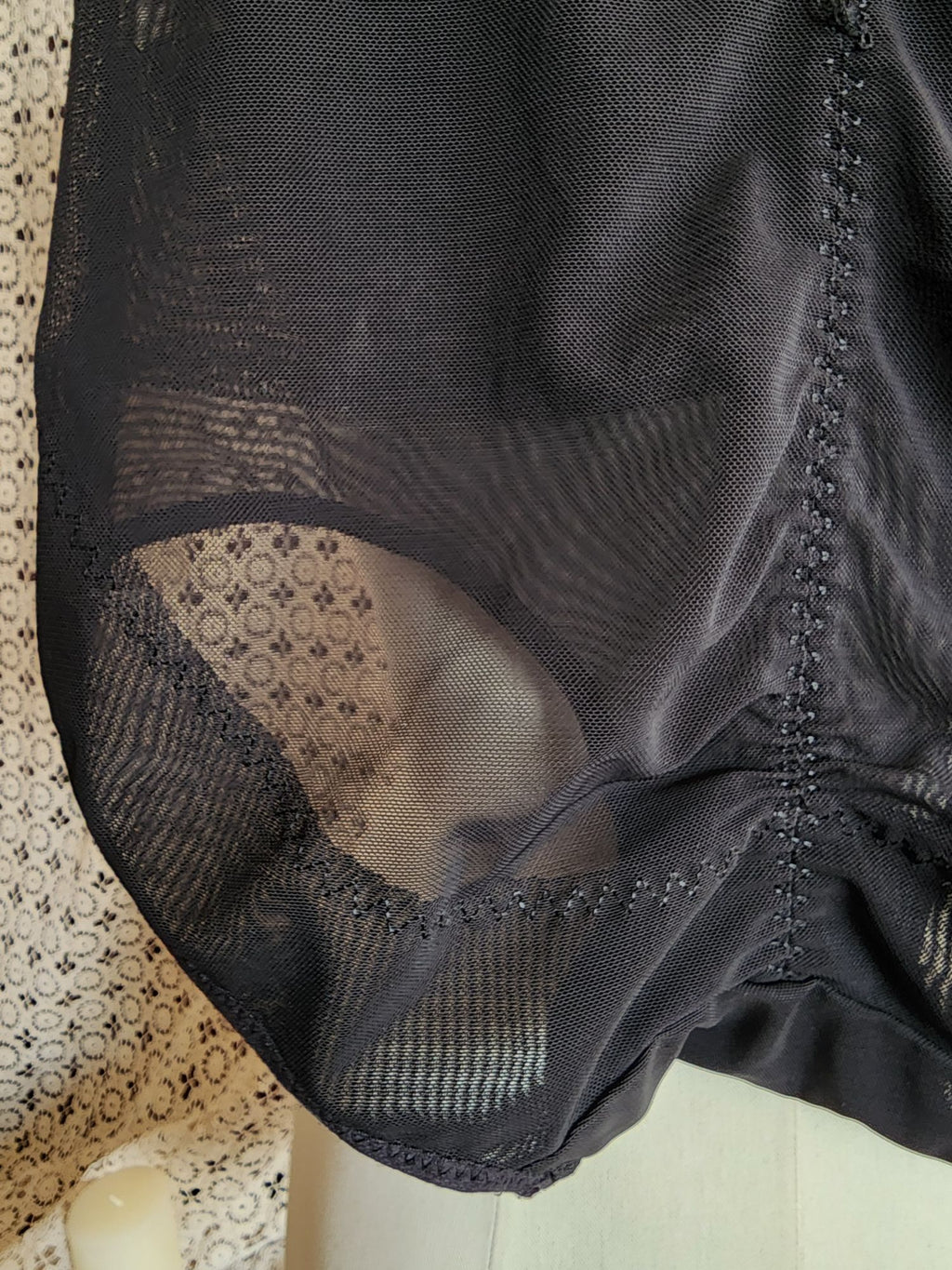 Shapewear Panty Girdle, Black, Control Top, High Waisted, Extra Large