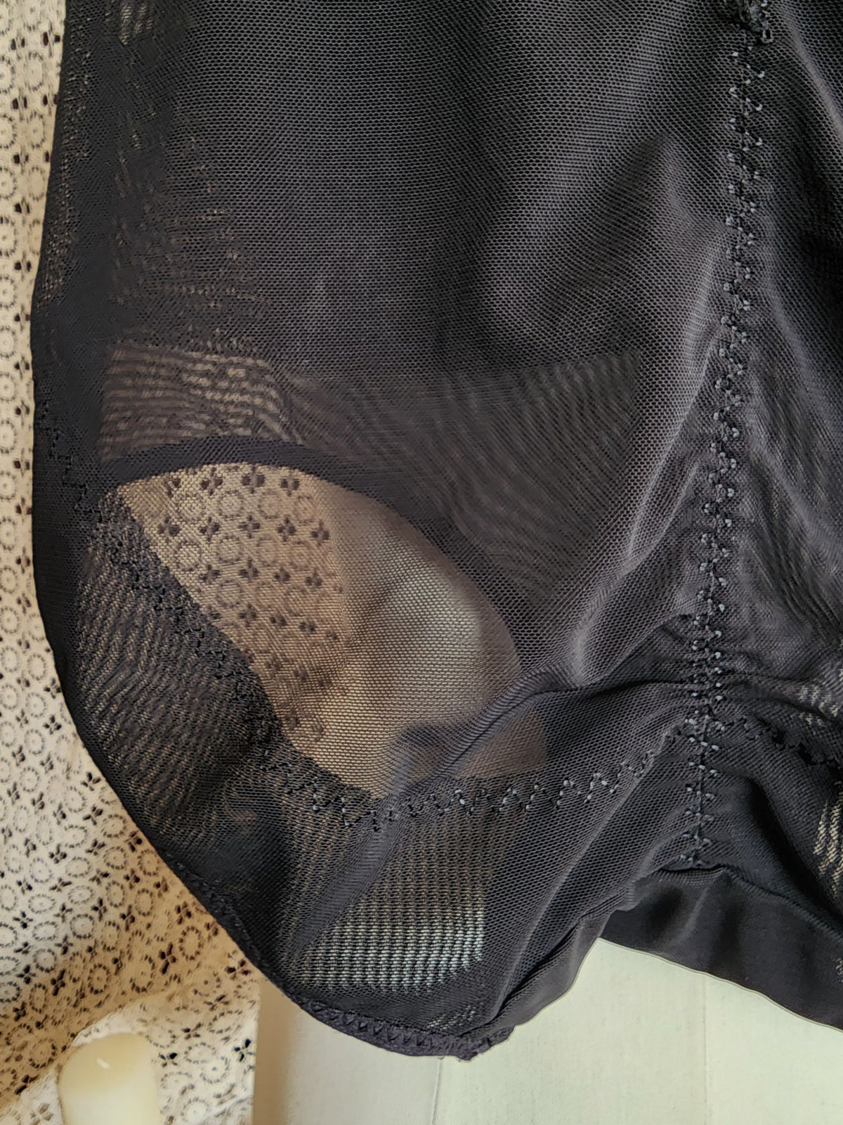 Shapewear Panty Girdle, Black, Control Top, High Waisted, Extra Large