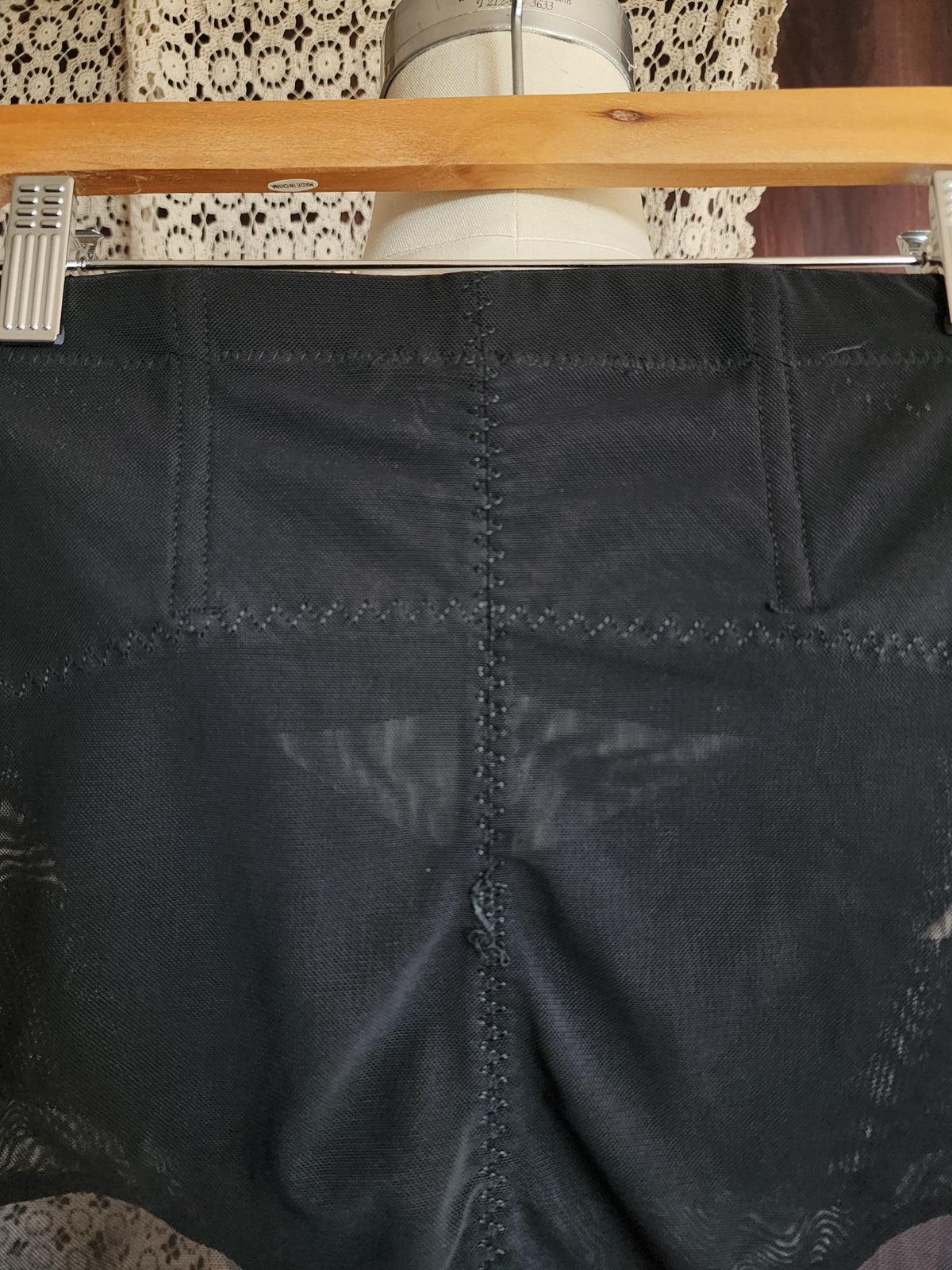 Shapewear Panty Girdle, Black, Control Top, High Waisted, Extra Large