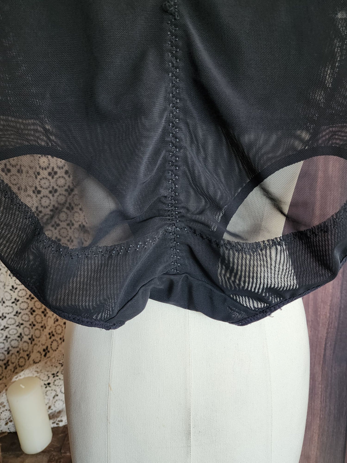 Shapewear Panty Girdle, Black, Control Top, High Waisted, Extra Large