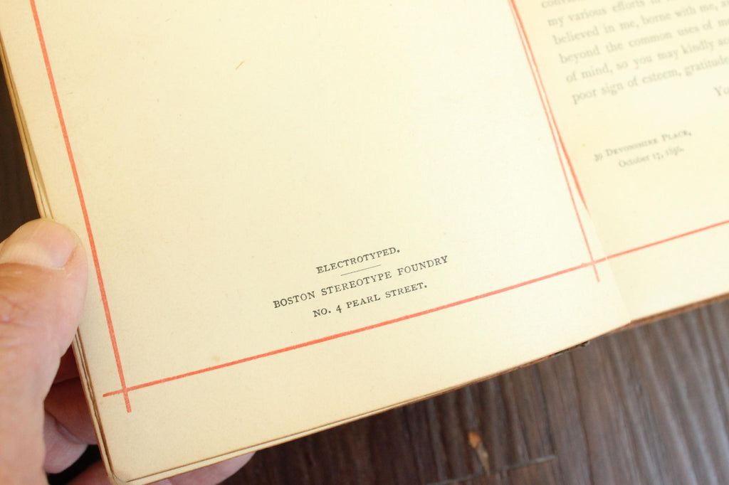 Vintage 1880s Book, Elizabeth Barrett Browning, "Aurora Leigh, A Poem in Nine Books"