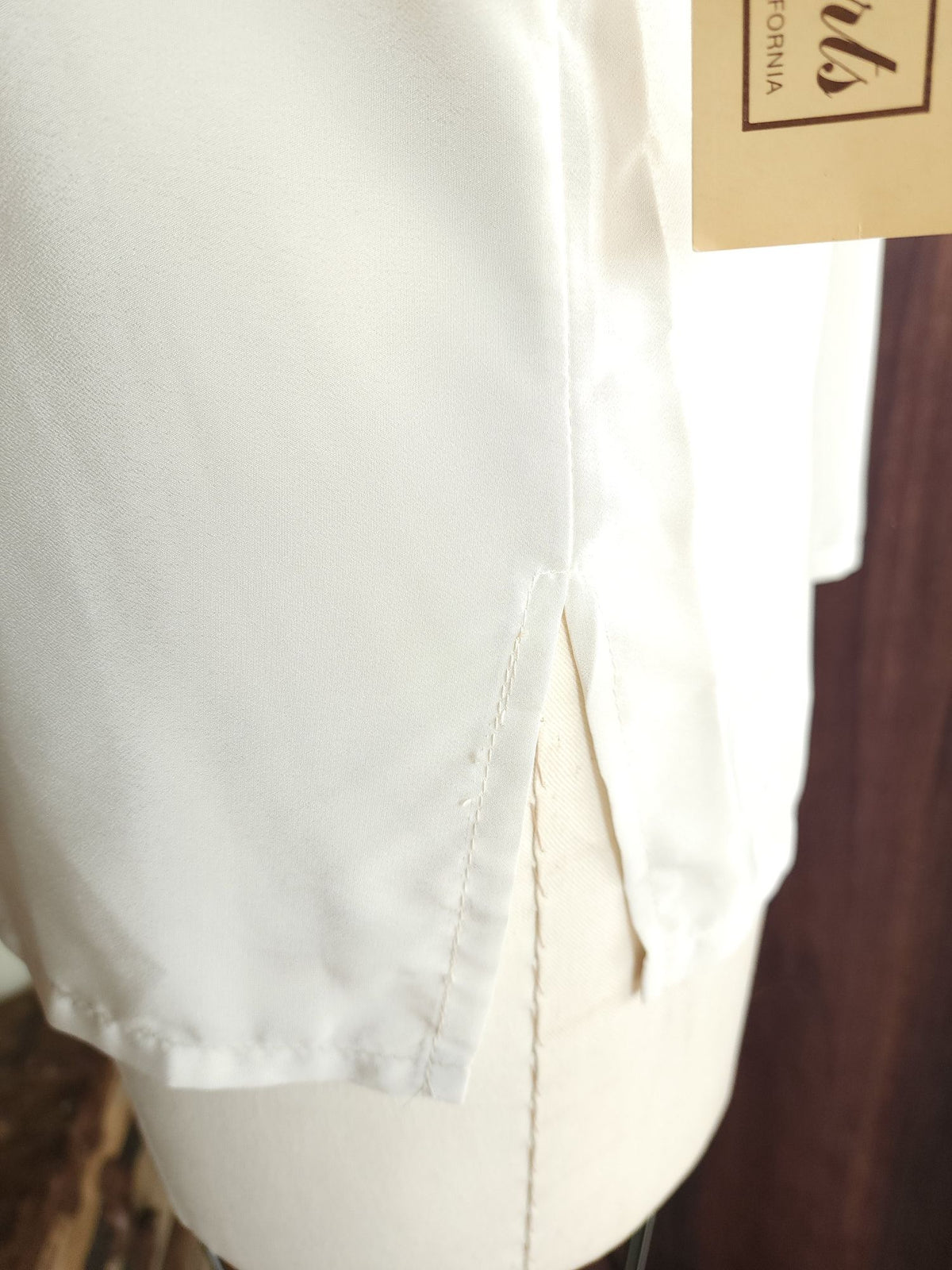 Vintage 1980s NWT Kaki Roberts Winter White Blouse