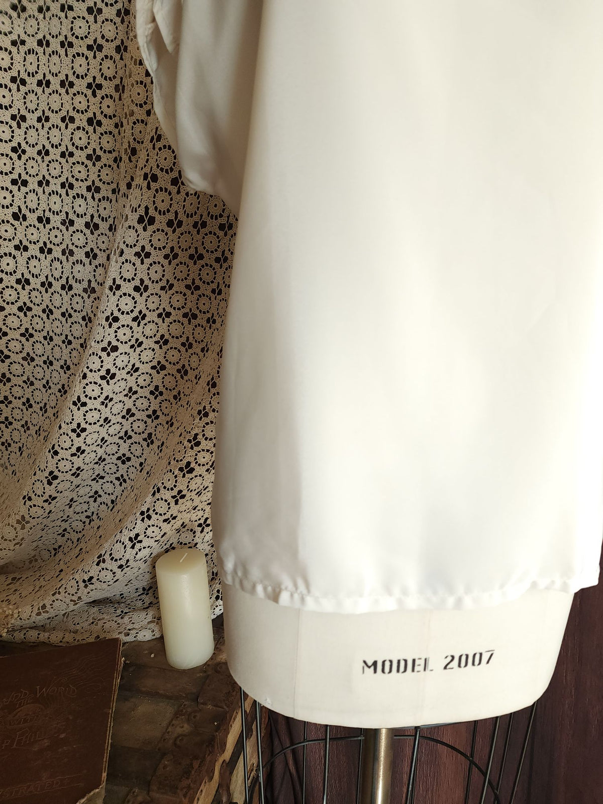 Vintage 1980s NWT Kaki Roberts Winter White Blouse