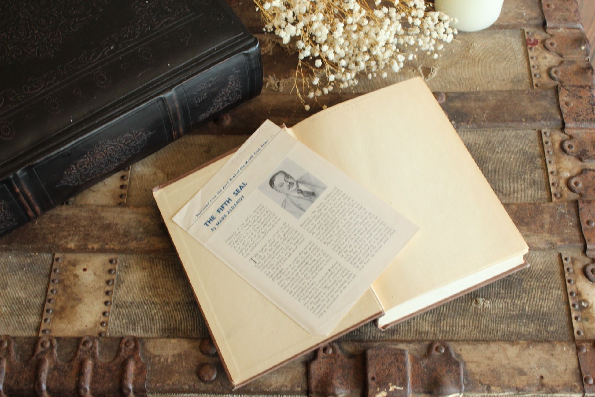 Vintage 1940s Book, " The Fifth Seal" by Mark Aldanov Published by Charles Scribner's Sons