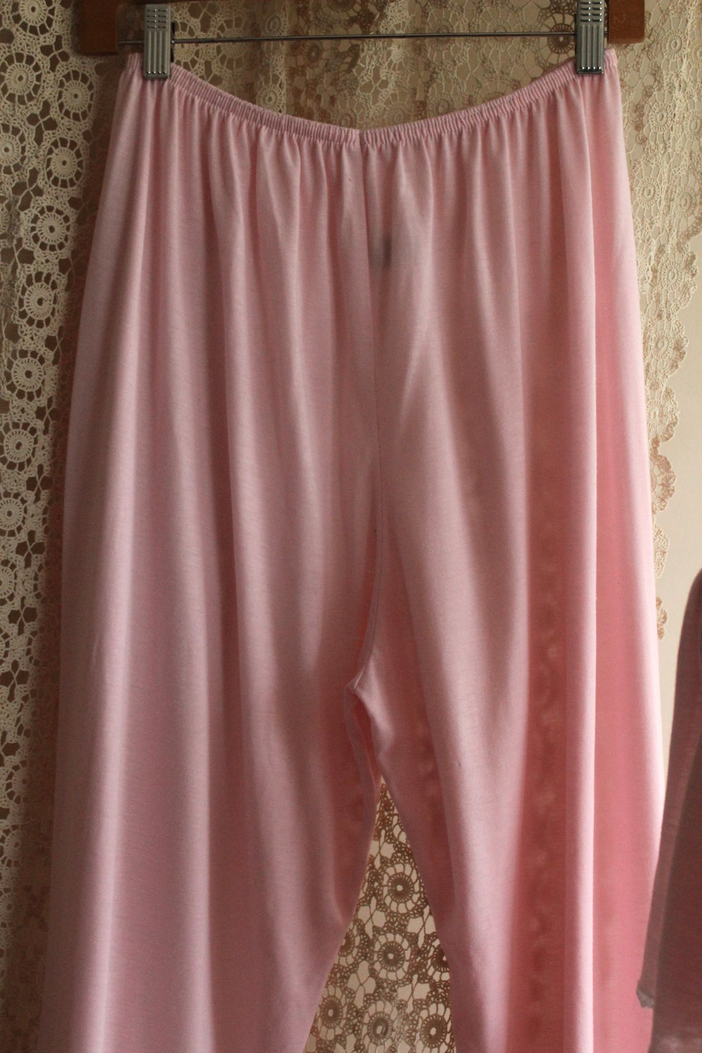 Vintage 2000s Pink Adonna PJ Pants And Top Set