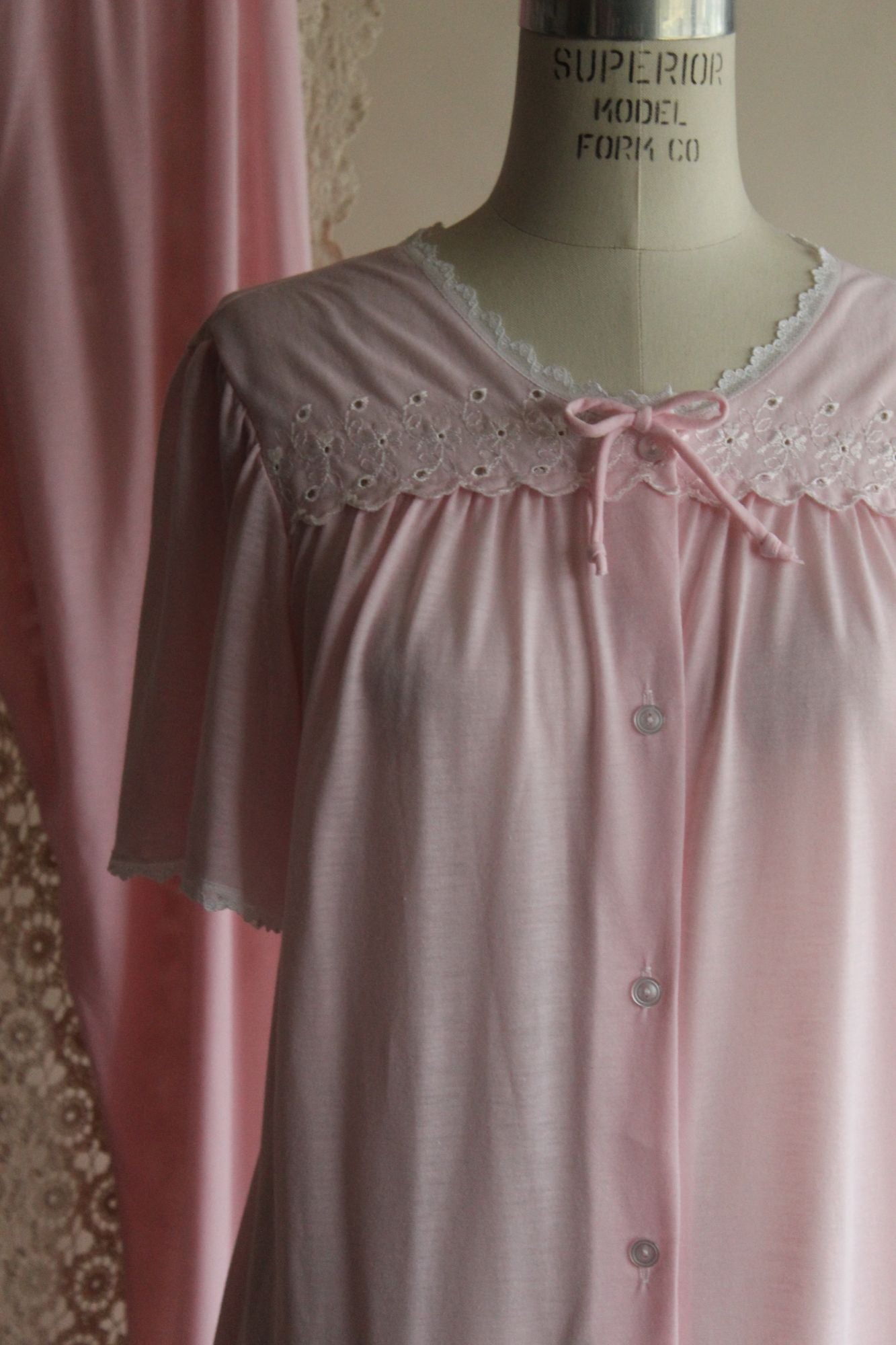 Vintage 2000s Pink Adonna PJ Pants And Top Set