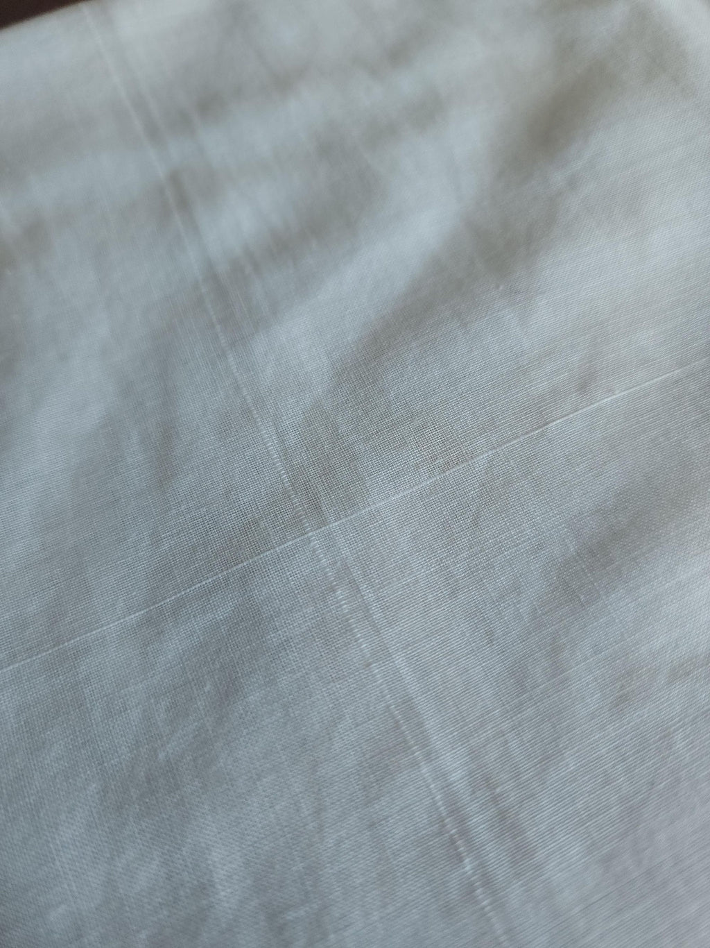 Vintage 1950s 1960s White Cotton Man's Handkerchief with Gray Rolled Edge