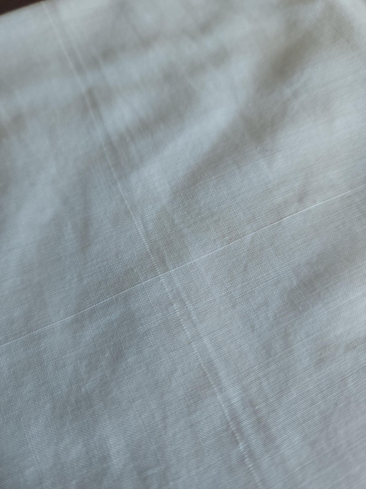 Vintage 1950s 1960s White Cotton Man's Handkerchief with Gray Rolled Edge