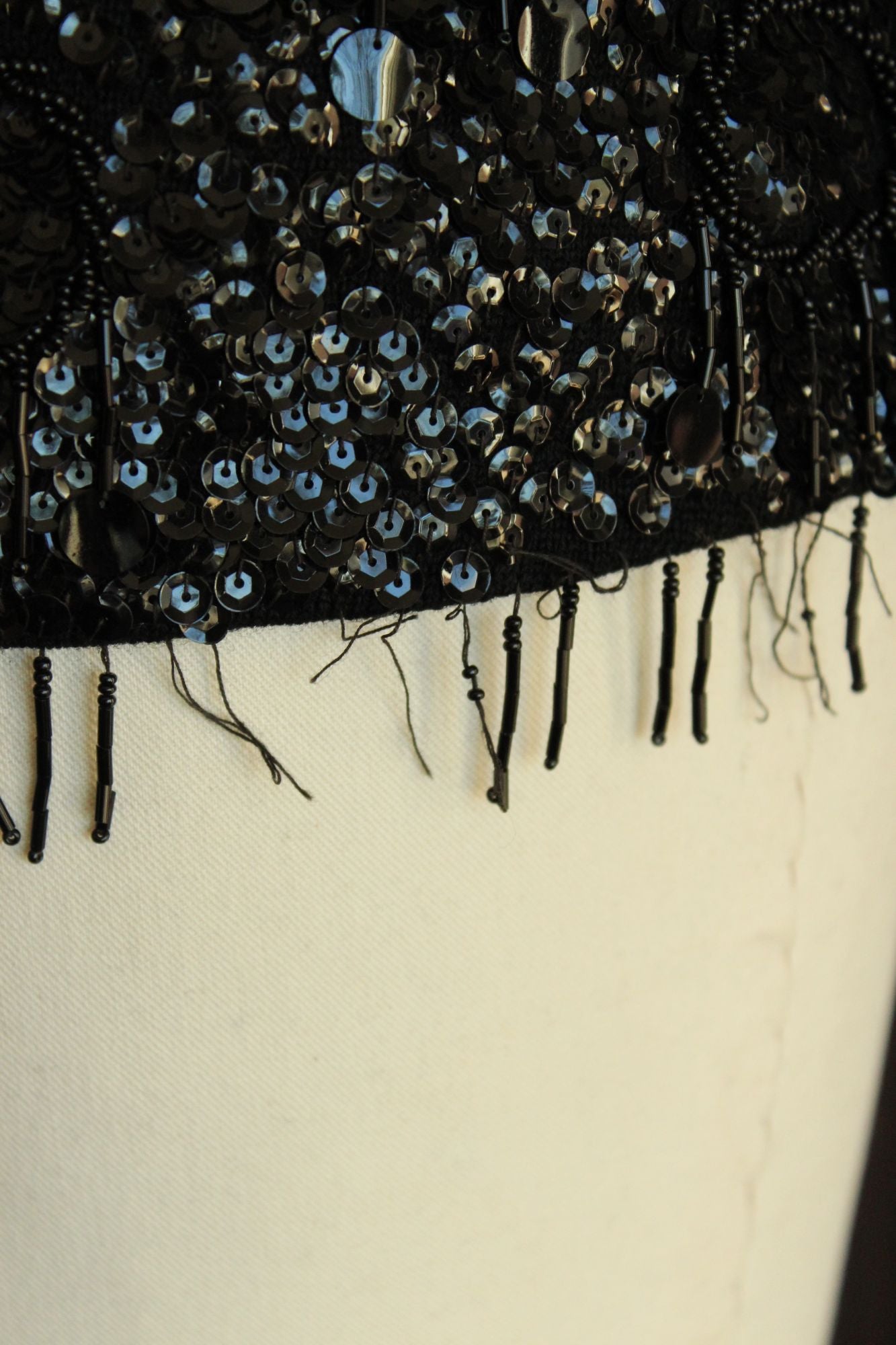 Vintage 1960s Forecast Shops Beaded and Sequined Sweater Top