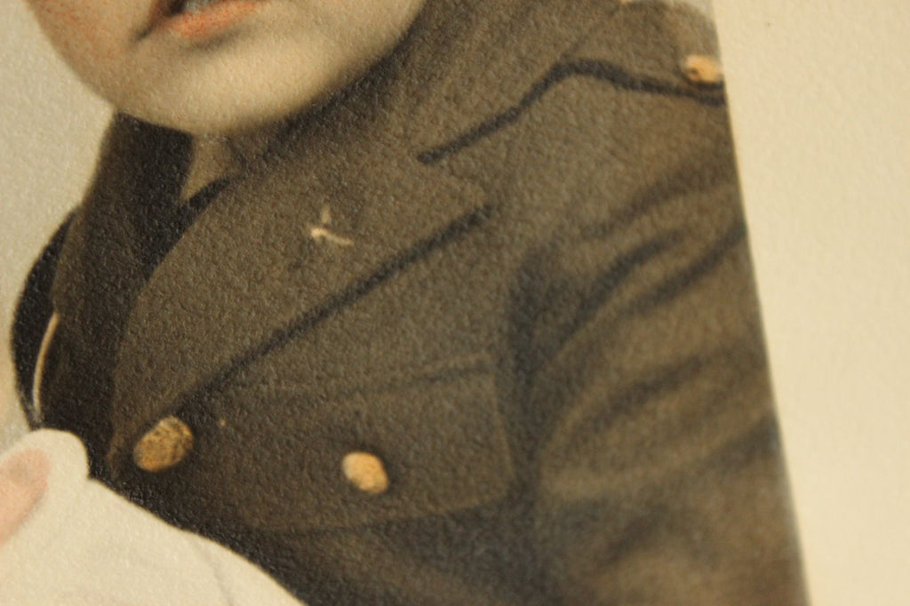 Vintage 1940s Colorized Bother and Sister Photo