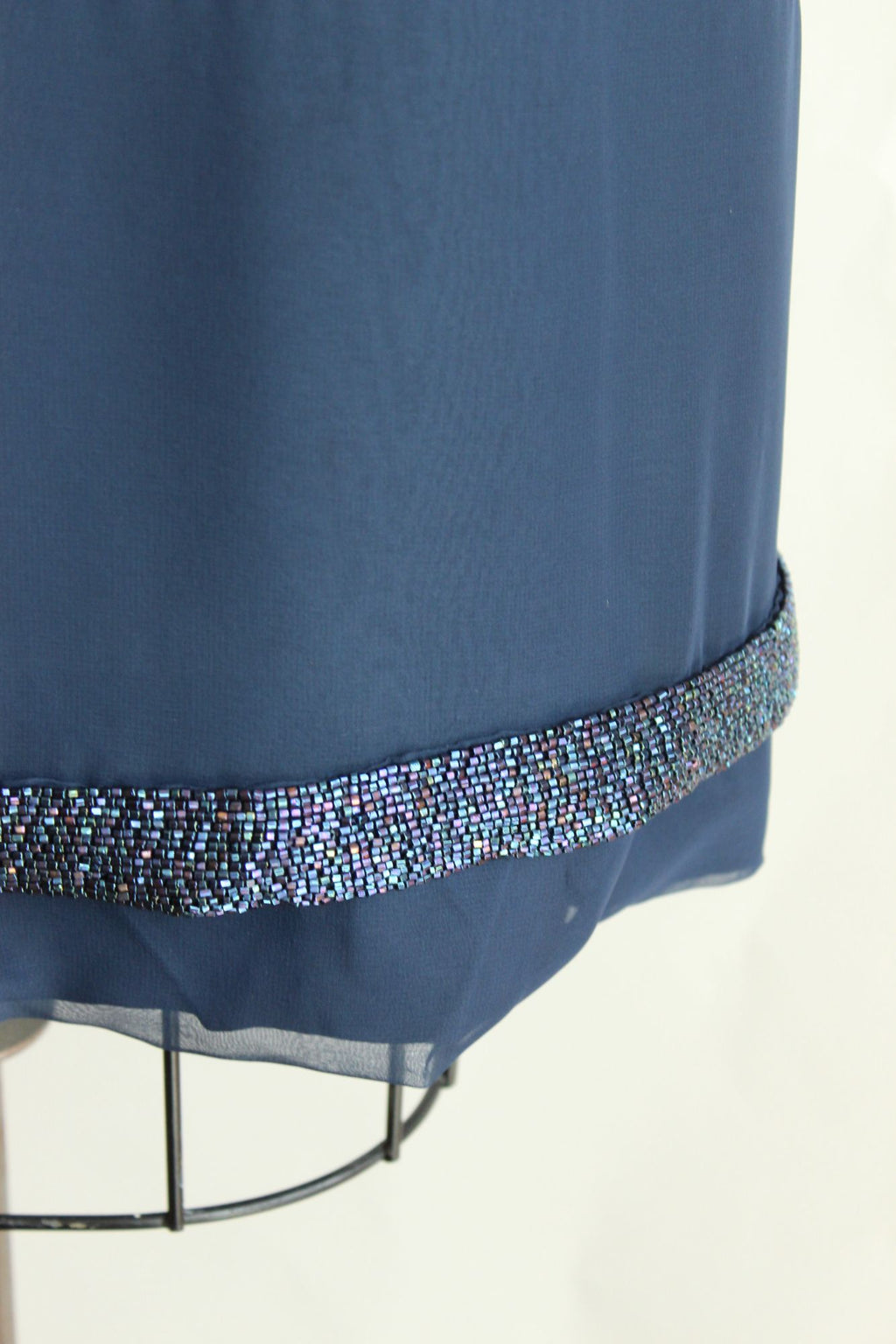 Vintage 1960s Victoria Royal Ltd. Navy Blue Cocktail Dress