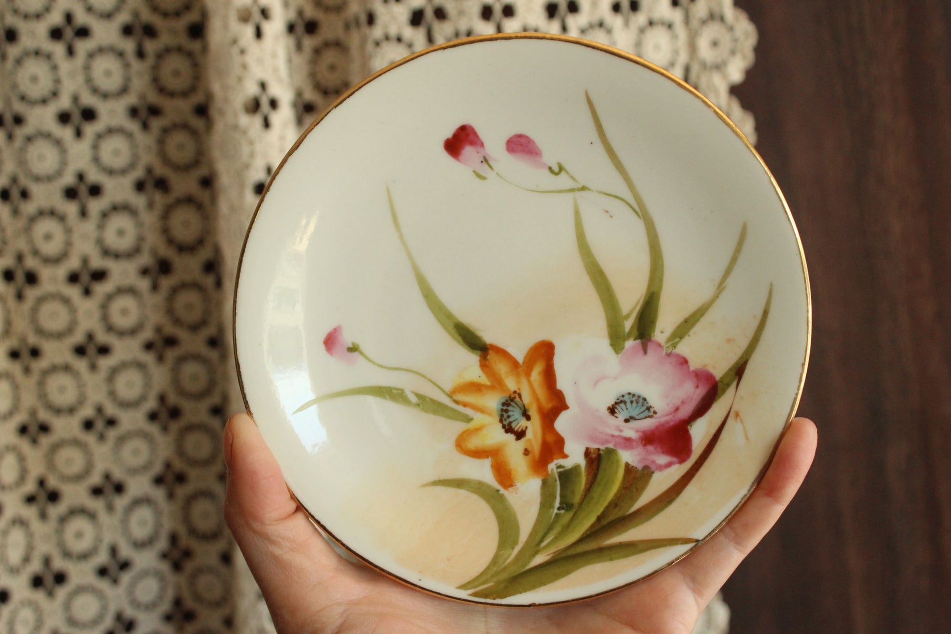 Vintage 1920s Nippon Hand Painted Small Plate