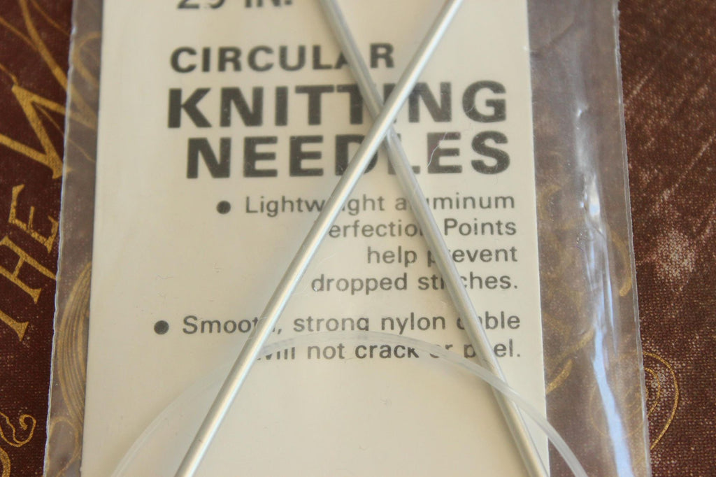 Vintage 1970s Knitting Needles, NOS Boye Size 1 Circular 29"