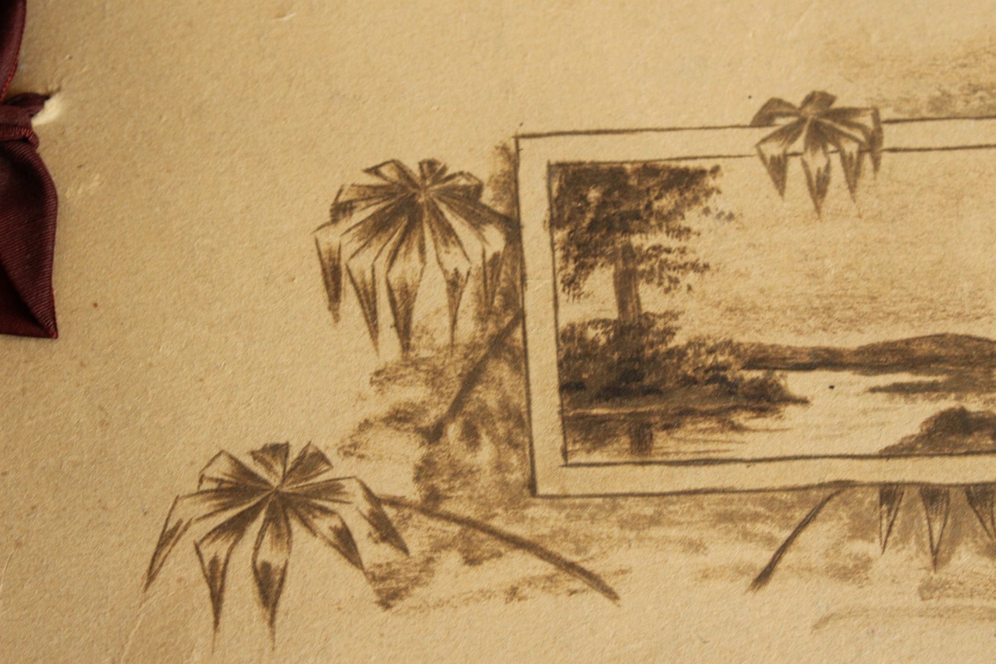 Vintage 1950s Home Made Scrapbook