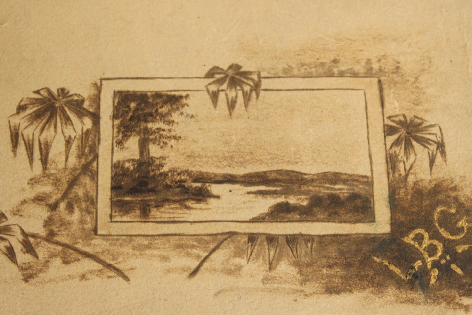 Vintage 1950s Home Made Scrapbook