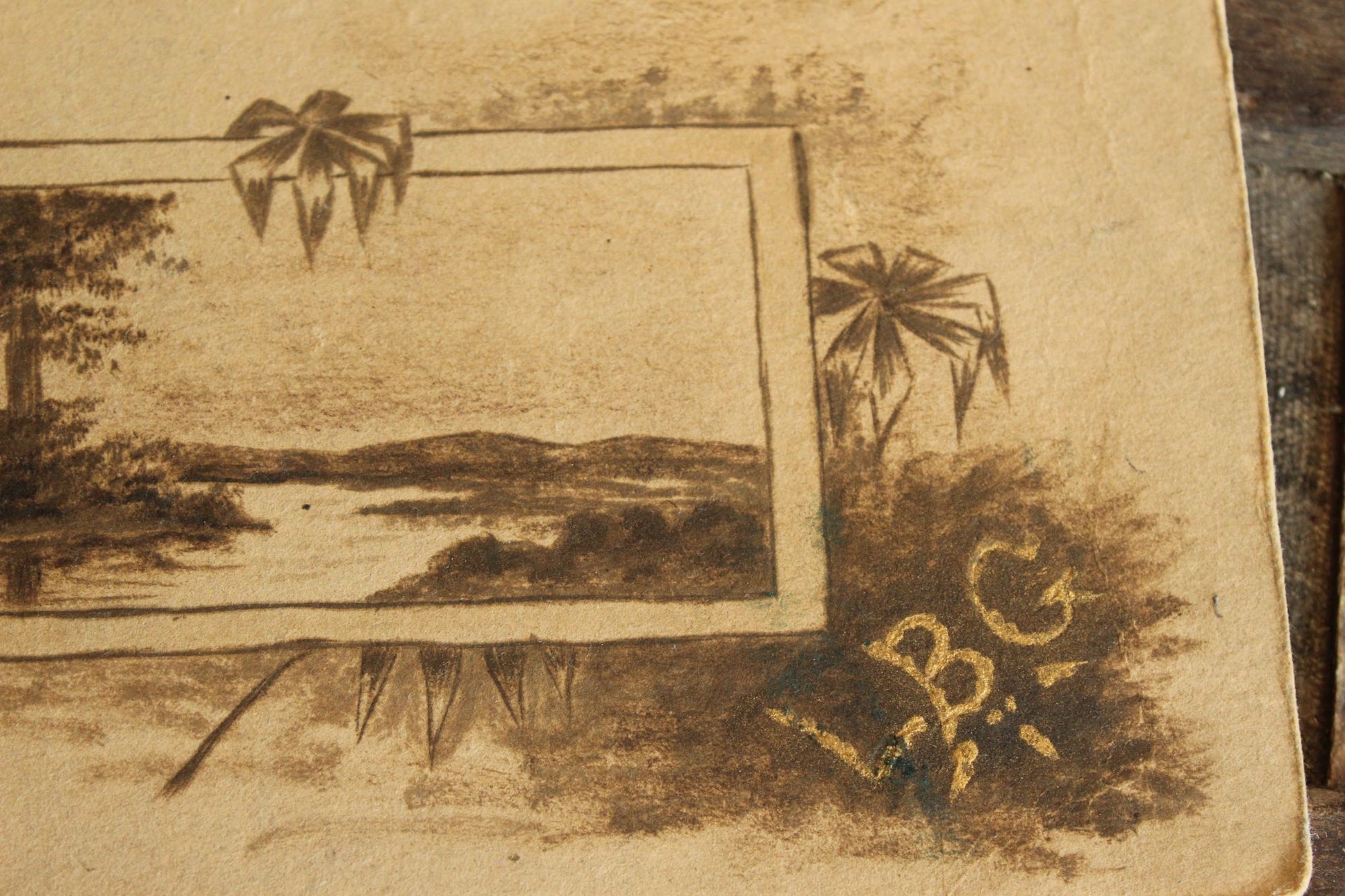 Vintage 1950s Home Made Scrapbook